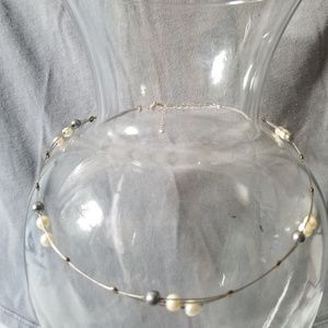 ❗5 For $2️⃣5️⃣ Black & White Pearlette Neck-Choker